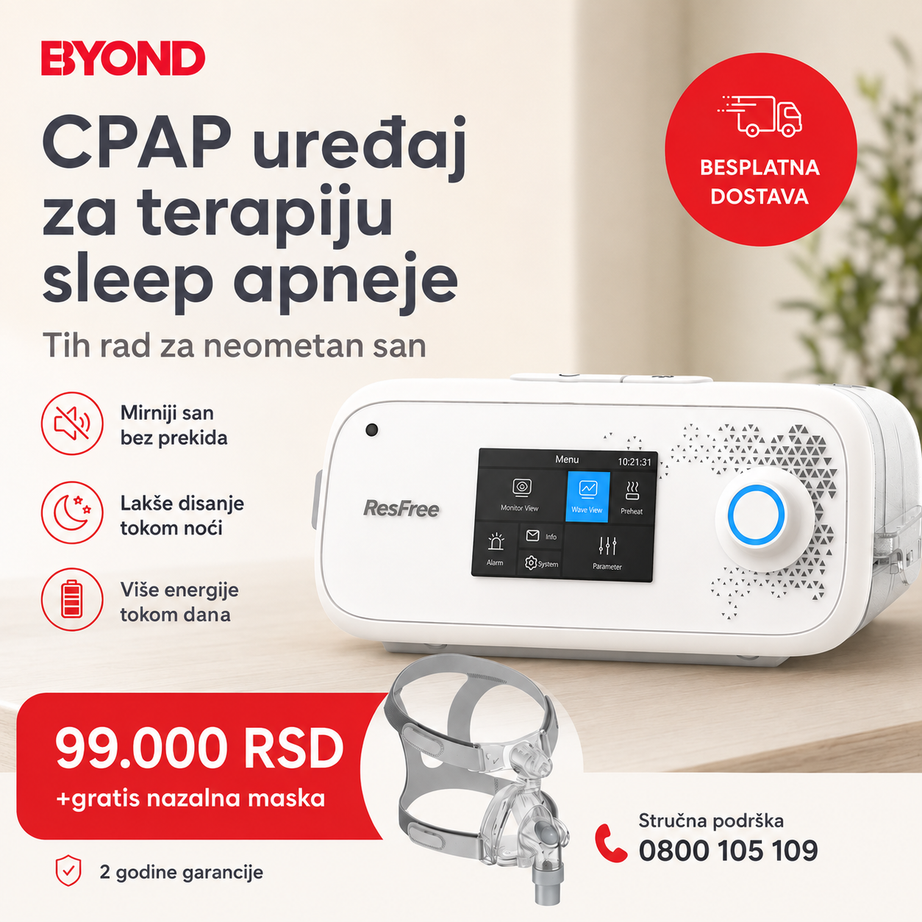 BEYOND CPAP aparat za sleep apneu + GRATIS nazalna maska